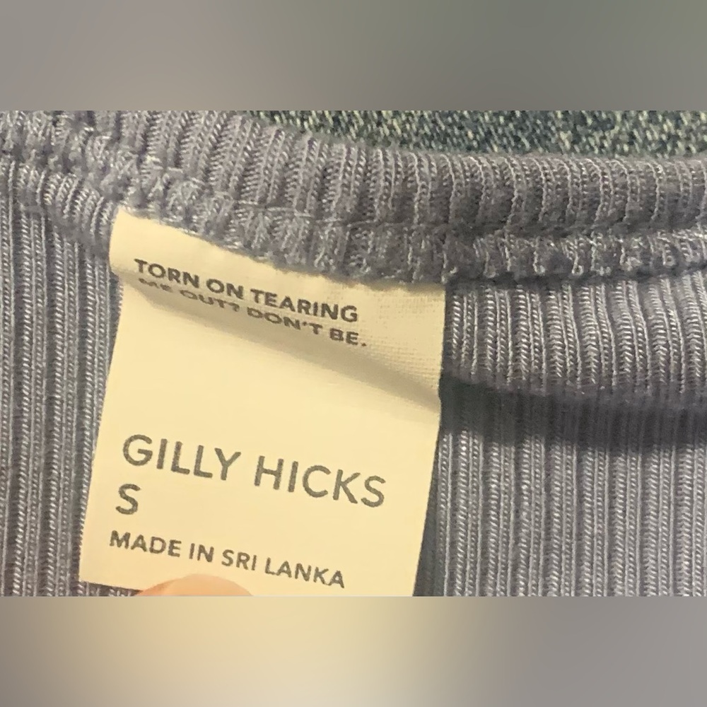 Gilly Hicks Ribbed Knit Cropped Top - Picture 4 of 5